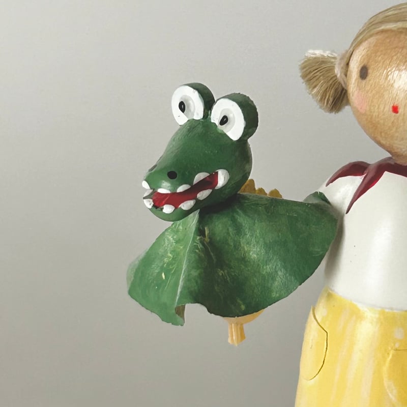 ワニ博士 ハンドパペット ミニチュア 指パペット 海外作家様 ハンドメイド Amazon.co.jp: ハンドパペット 口が動く パペット人形