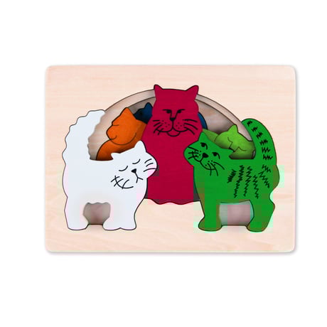 ３重パズル  ・ねこ