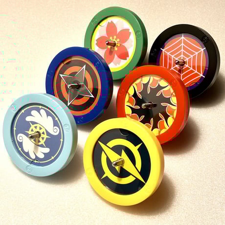 日本こままわし協会認定こま  ツバメ(6色セット)