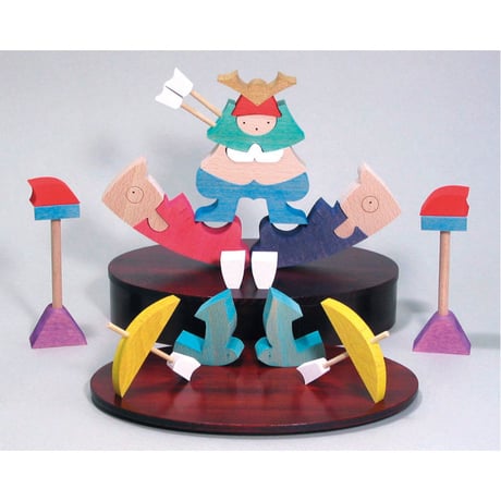 小黒三郎さん　五月人形セット 小黒三郎の五月人形(組み木)《予約受付中》｜木のおもちゃの通販