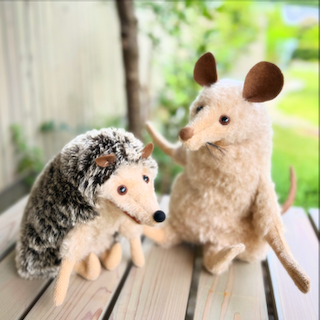 バーレーベン　ねずみのフレニ　グレー パペット フレニ／もじゃもじゃねずみ グレー：おもちゃ：百町森