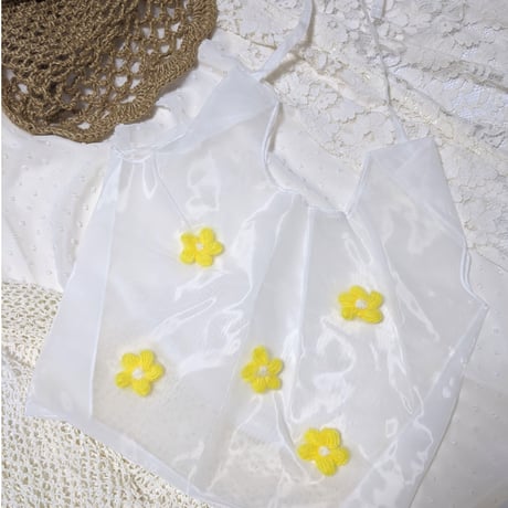 お花のメッシュバッグ【flower mesh bag】