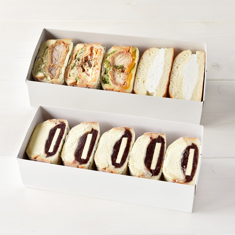 期間限定】惣菜・あんバターサンドと牛乳パンセット（惣菜サンド3個