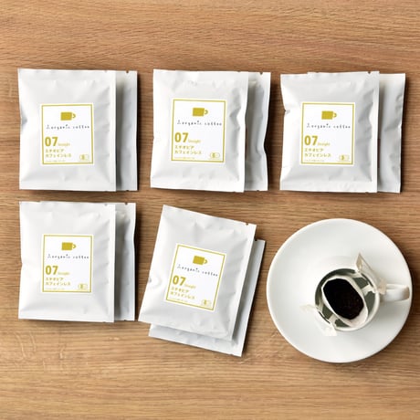 カフェインレスオーガニック珈琲セット　ドリップバッグ珈琲10個（エチオピアカフェインレス×10）