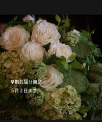＊5月2日までのお届け＊【母の日早期お届け割 】おまかせアレンジL
