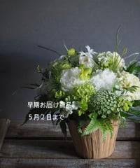 ＊5月2日までのお届け＊【母の日早期お届け割】　おまかせアレンジM