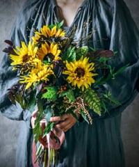 ひまわりの花束