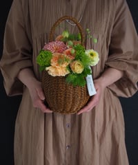 小さなまあるいバスケット