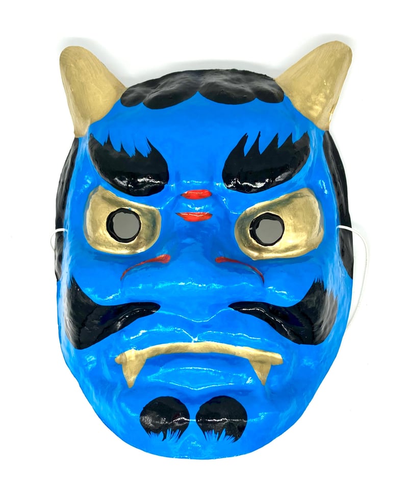 豆まきに！青鬼面 和紙手づくり | マキノ玉森堂