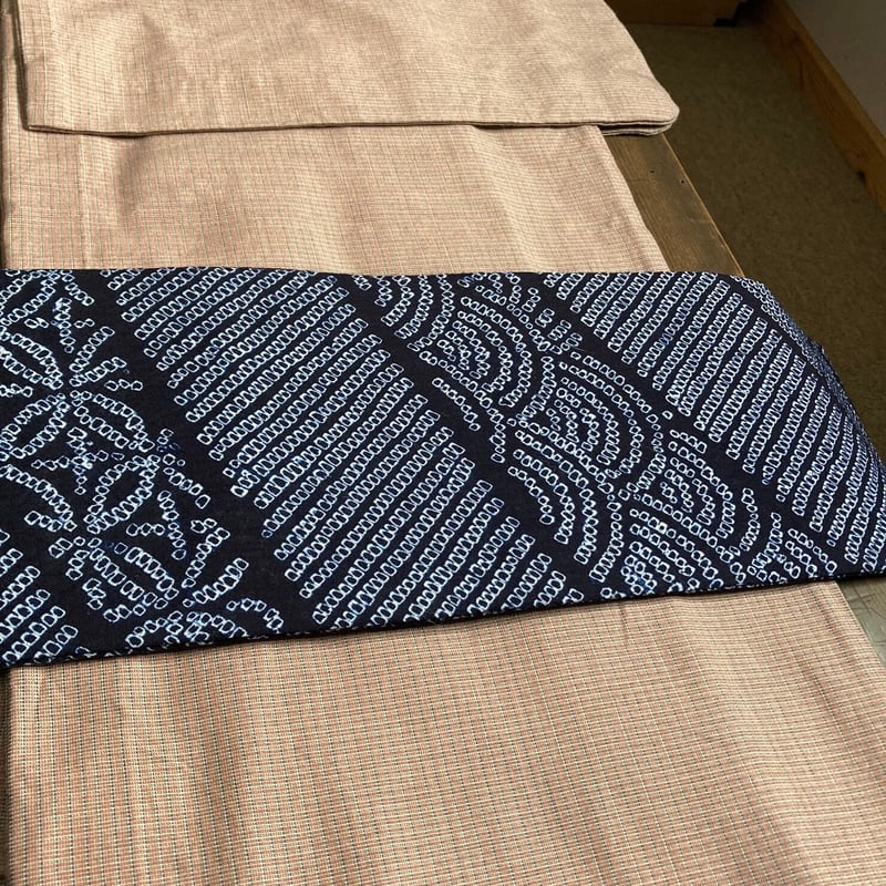 半幅帯 有松絞り鹿子 | 野の草