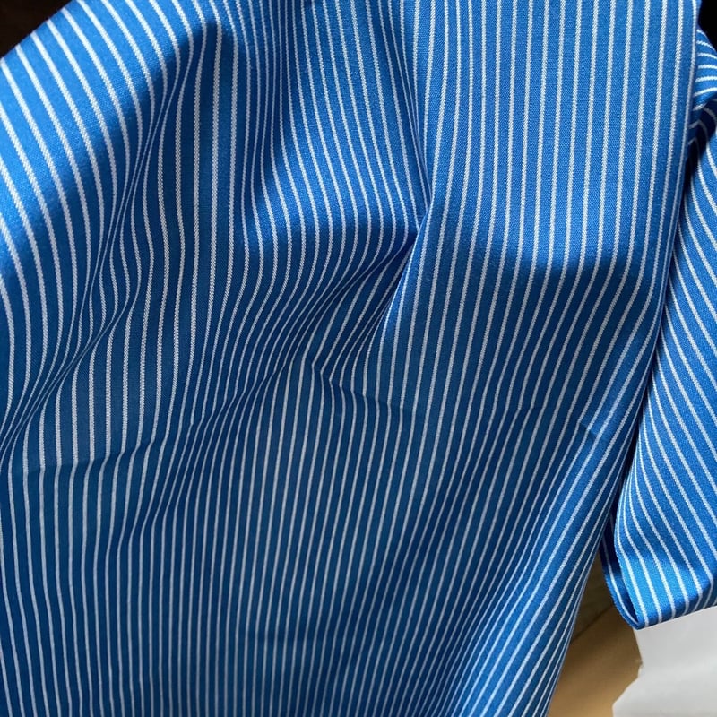 反物 丹後木綿 青い縞 | 野の草