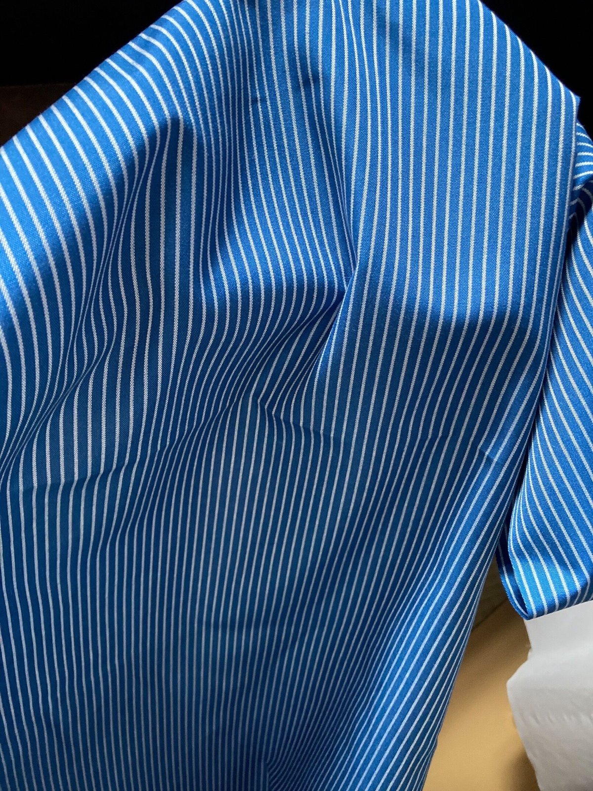 反物 丹後木綿 青い縞 | 野の草