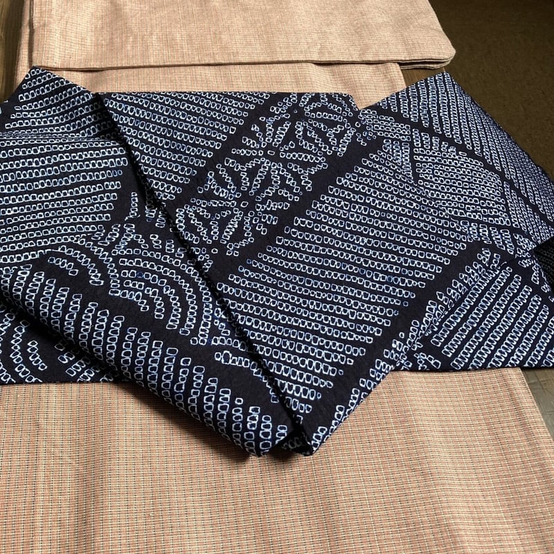 半幅帯 有松絞り鹿子 | 野の草