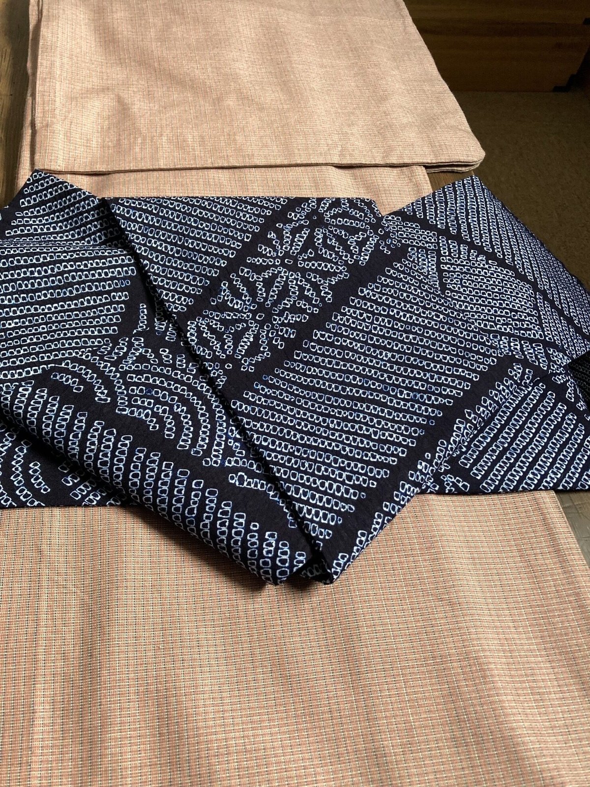 半幅帯 有松絞り鹿子 | 野の草