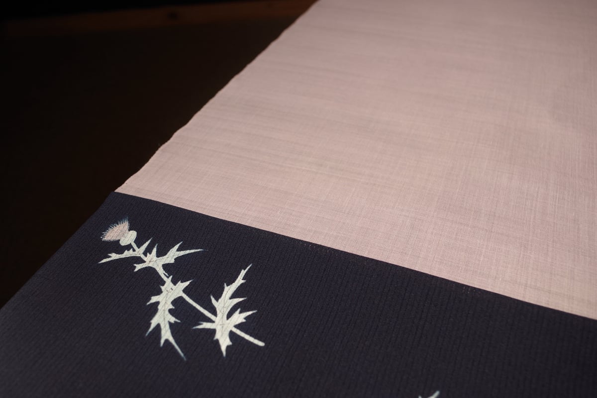 反物 能登上布 灰桜 | 野の草