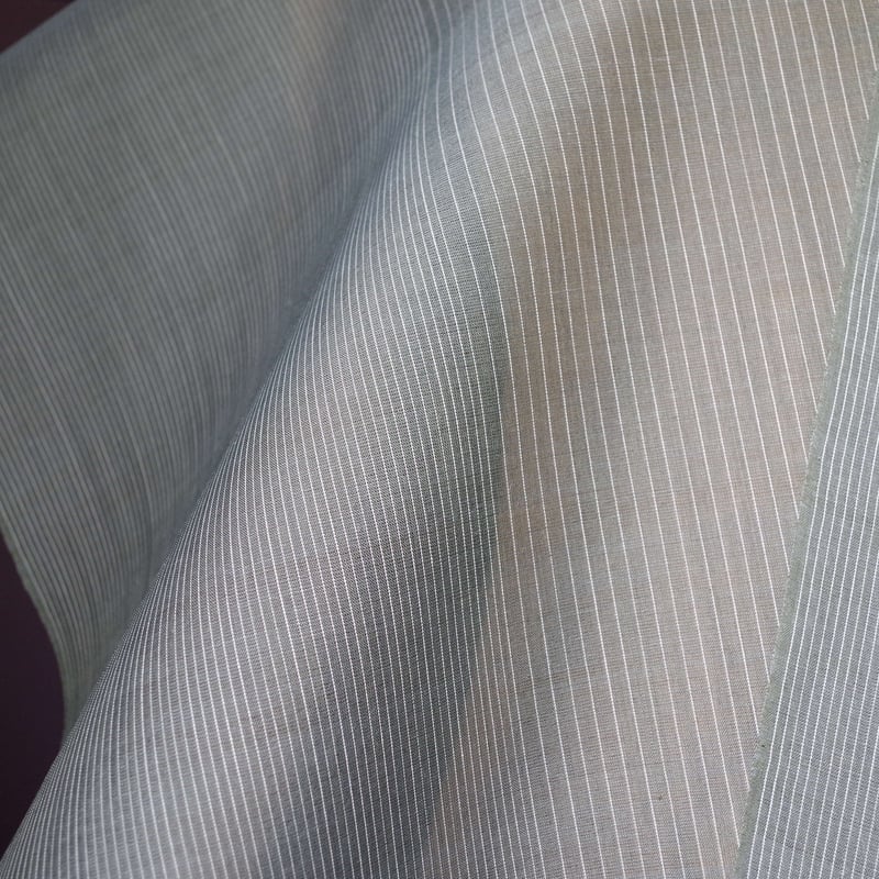 反物 能登上布 青鈍色光陰縞 | 野の草