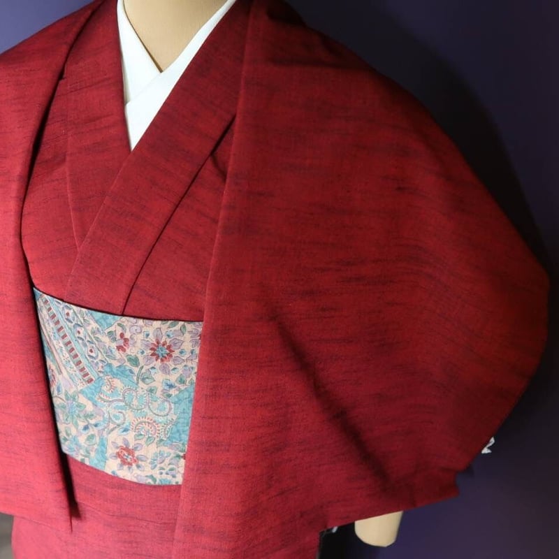 T-3 木綿反物 深い赤 | 野の草