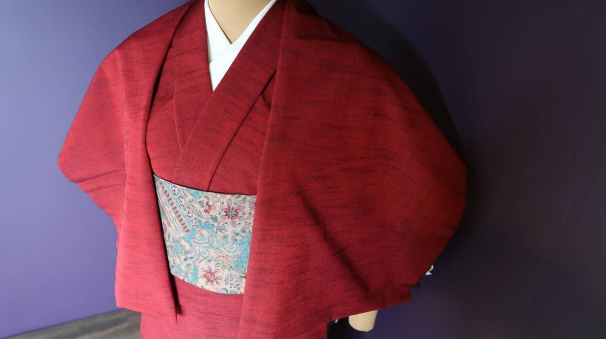 T-3 木綿反物 深い赤 | 野の草