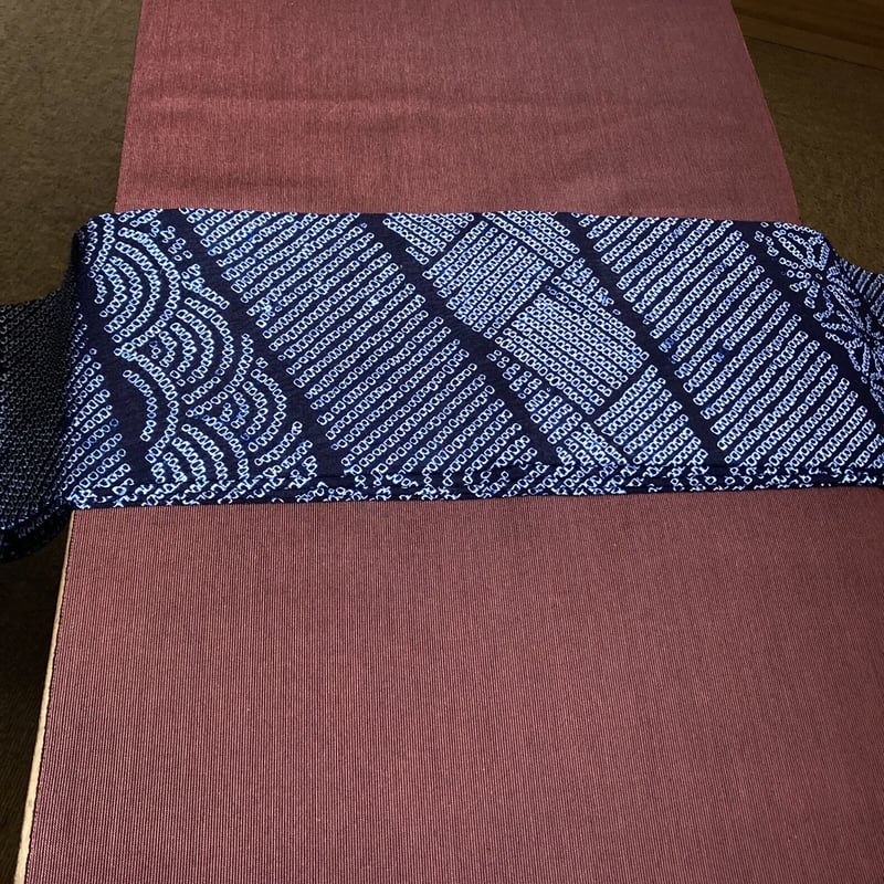 半幅帯 有松絞り鹿子 | 野の草