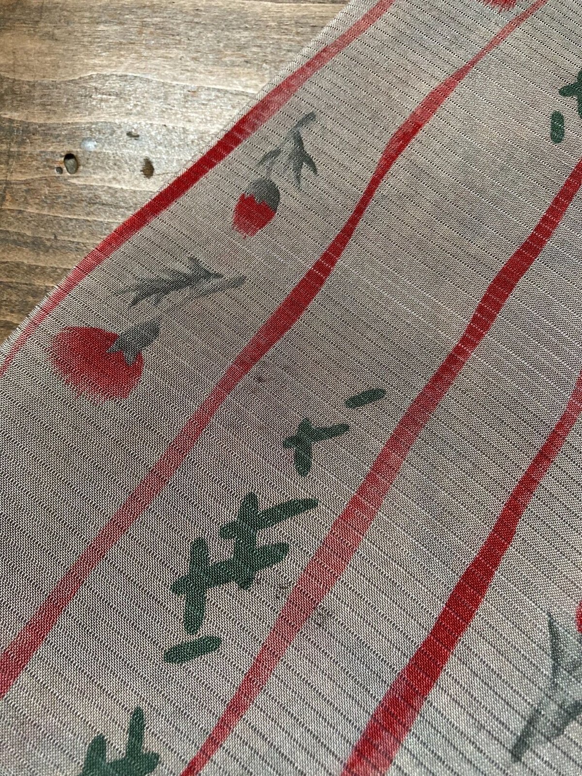 半幅帯 絽の薊模様 | 野の草