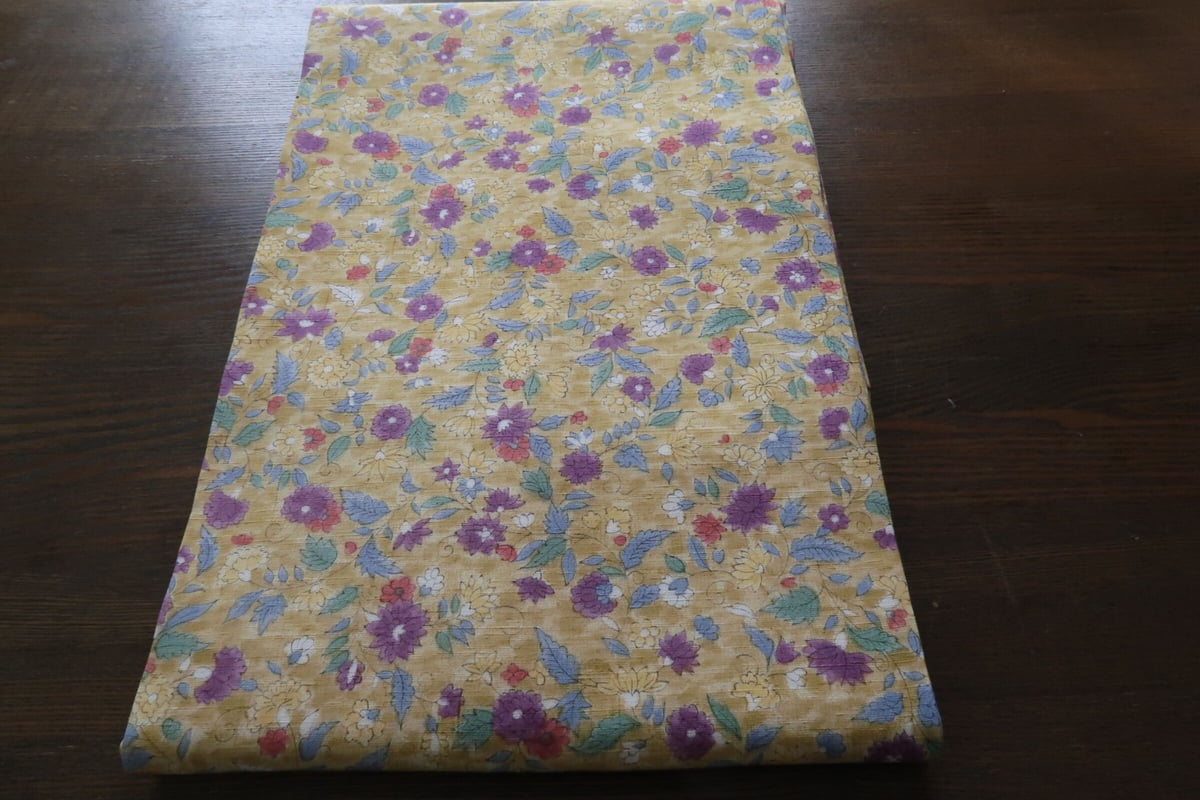 5k1970 名古屋帯　絹　紬　白　赤　花柄　和装　着物 5k1970 名古屋帯 絹 紬 白 赤 花柄 和装 着物 着物・浴衣