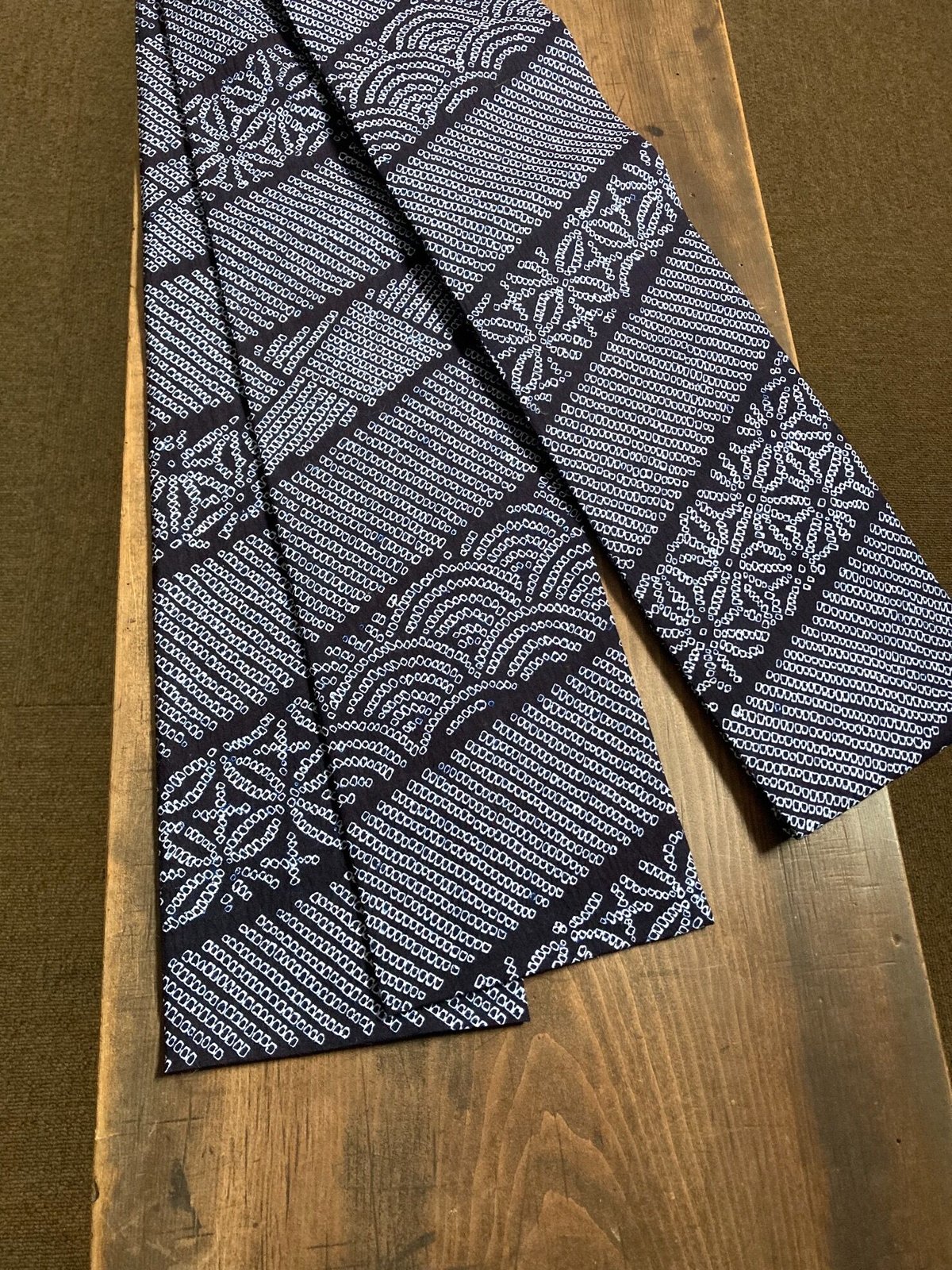 未使用　有松絞りの半幅帯 半幅帯 有松絞り鹿子 | 野の草