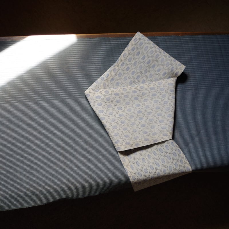 ★夏物　矢羽模様の能登上布　m4324 夏物 矢羽模様の能登上布 m4324