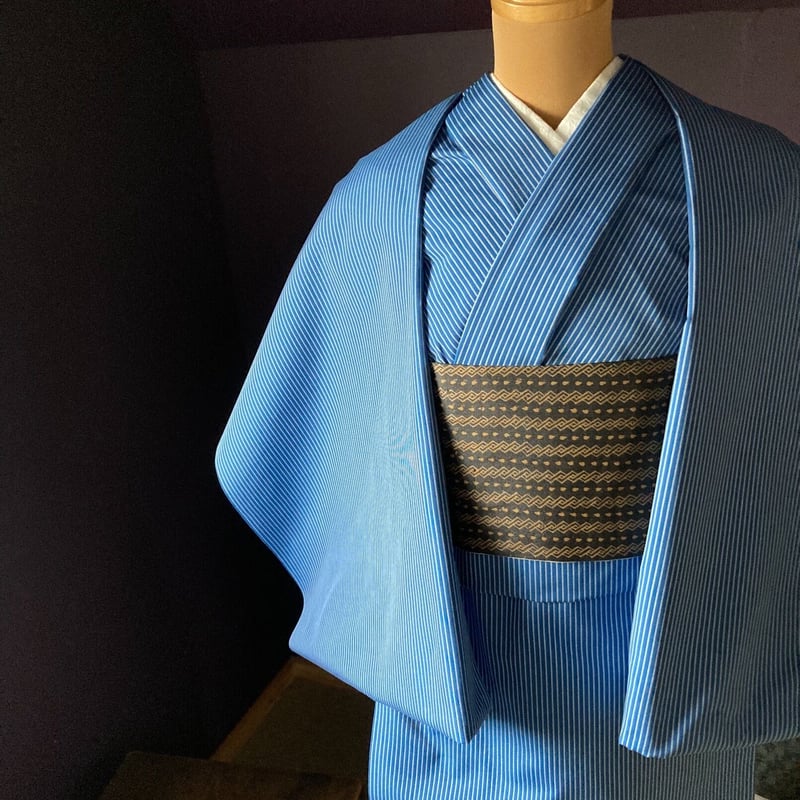木綿ー藍染柄入りー反物 木綿ー藍染柄入りー反物 - メルカリ