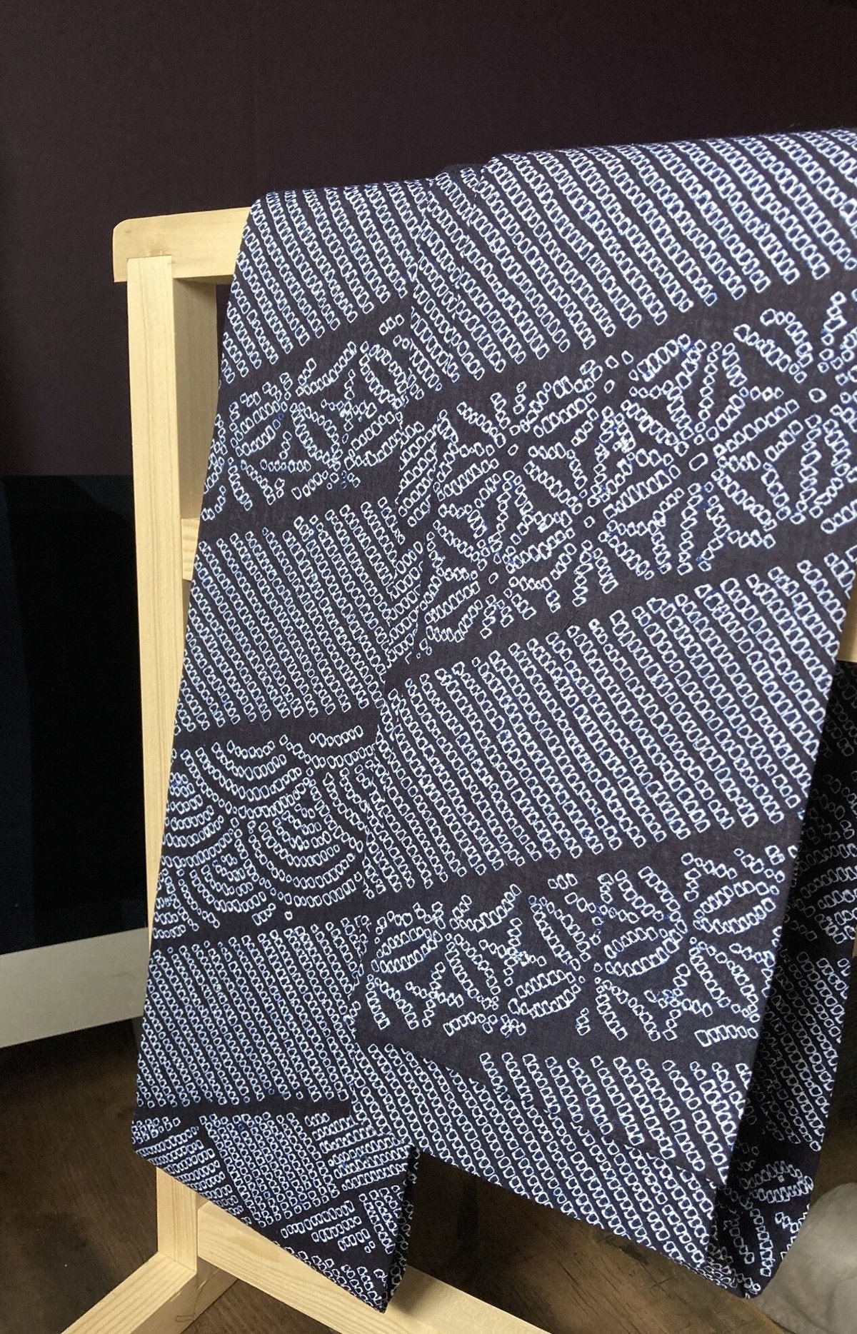 未使用　有松絞りの半幅帯 半幅帯(未使用) 未使用 有松絞りの半幅帯 : 新 手絞り 有松絞り