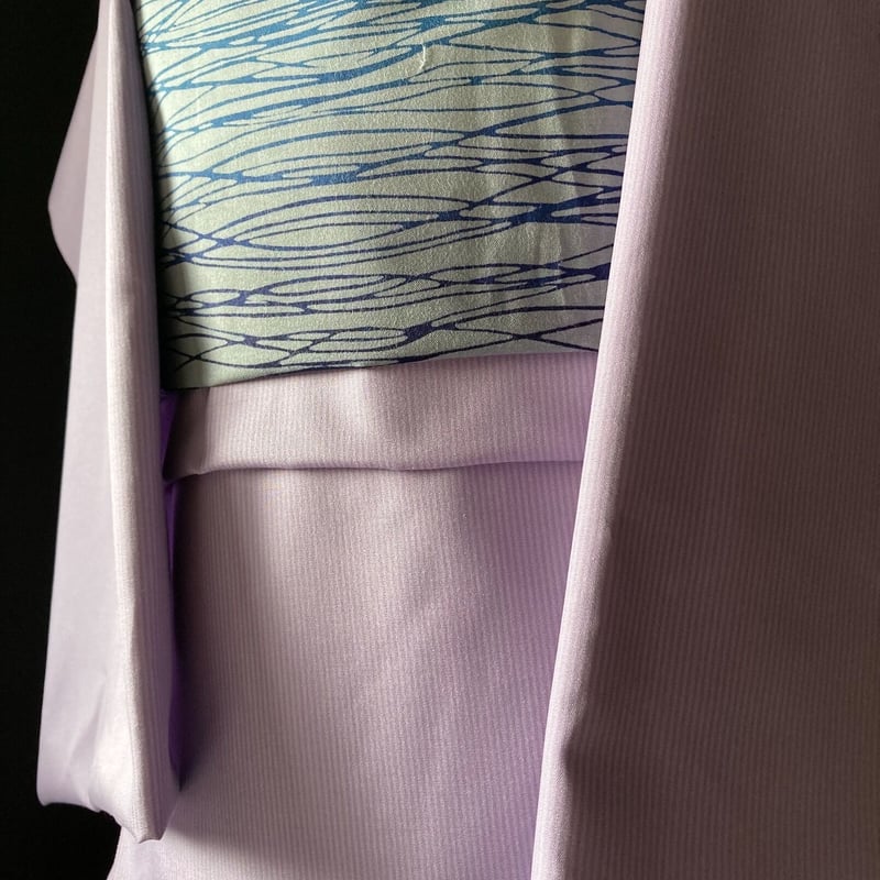丹後ちりめん　紫　薄紫　反物 1枚までメール便発送OK】高級 正絹帯揚げ 丹後ちりめん 銀通し
