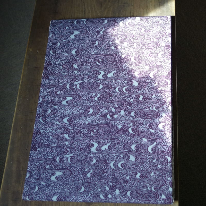 両面名古屋帯 竜田川模様駒絽x秋草模様綿紬 | 野の草