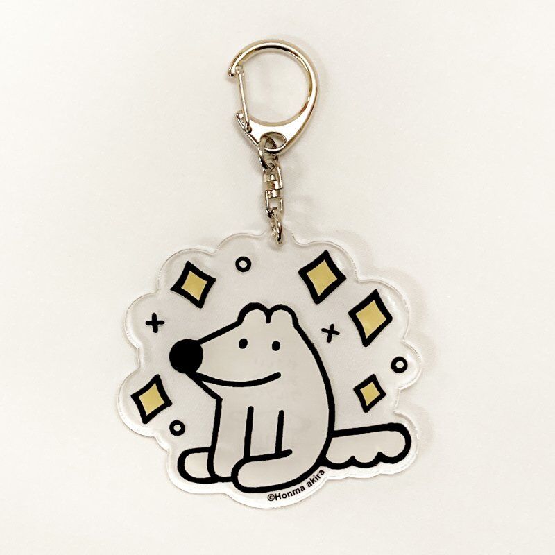 本間あきら（ウルフくん） アクリルキーホルダーL キラキラウルフくん