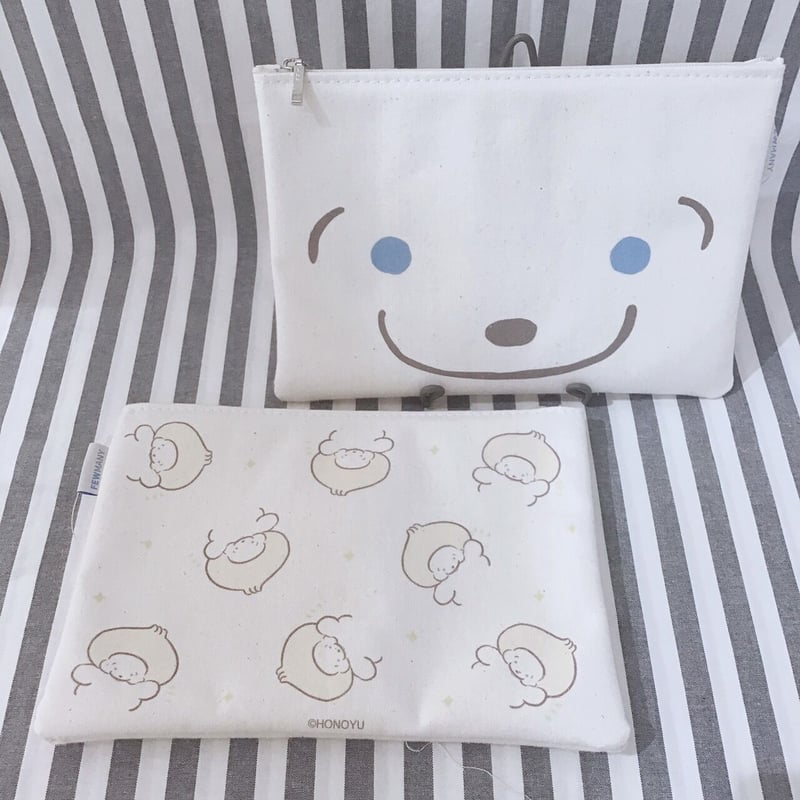 穂の湯 ココモとスモアフラットポーチ 中華まんスモア | FEWMANY