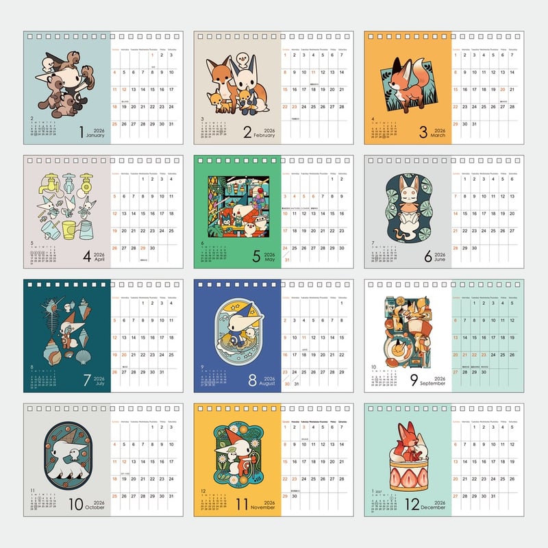 0313 2026年卓上カレンダー | FEWMANY shinjuku STORE