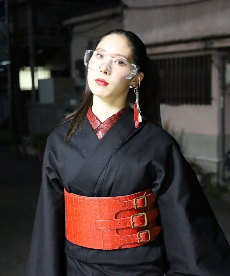 Kanae Lu〉BLACK デニム着物 | 音遊 onyou market