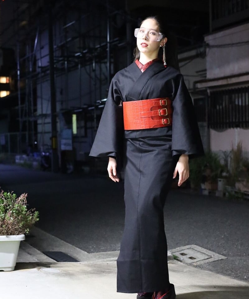 Kanae Lu〉BLACK デニム着物 | 音遊 onyou market 