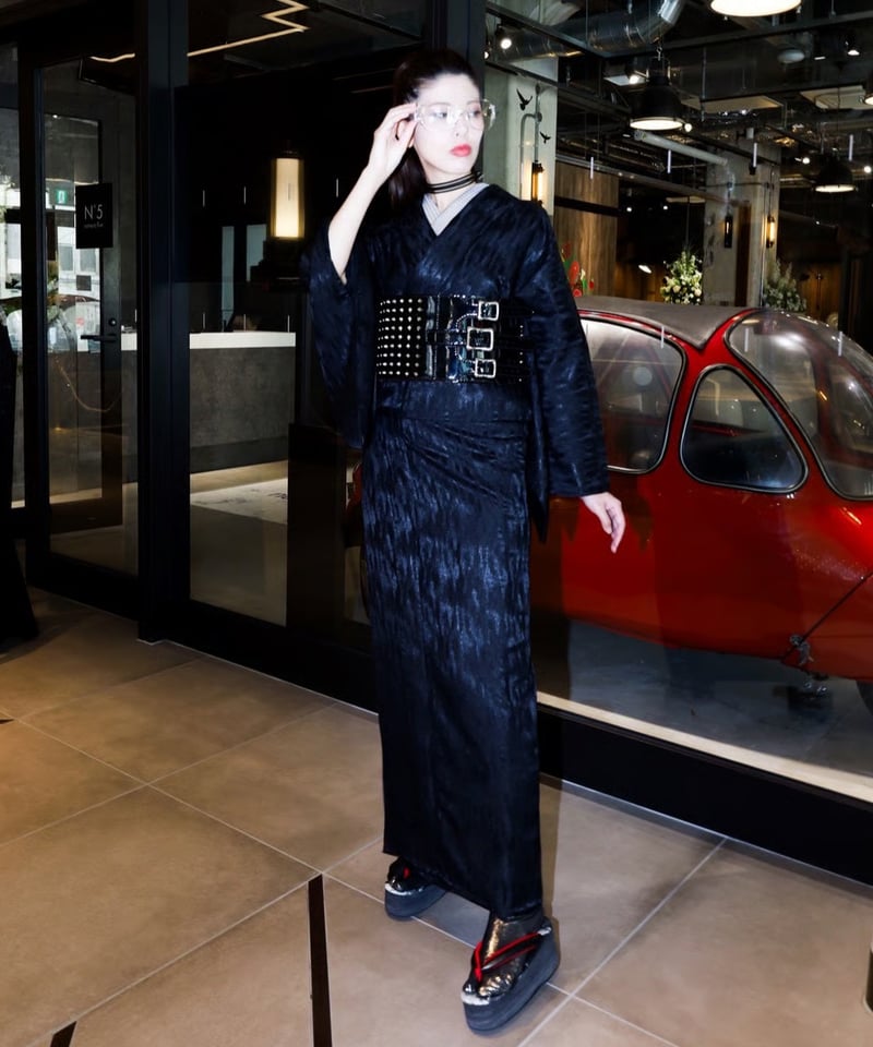 姫路レザー エナメルスタッズ 帯ベルト(半巾) | 音遊 onyou market