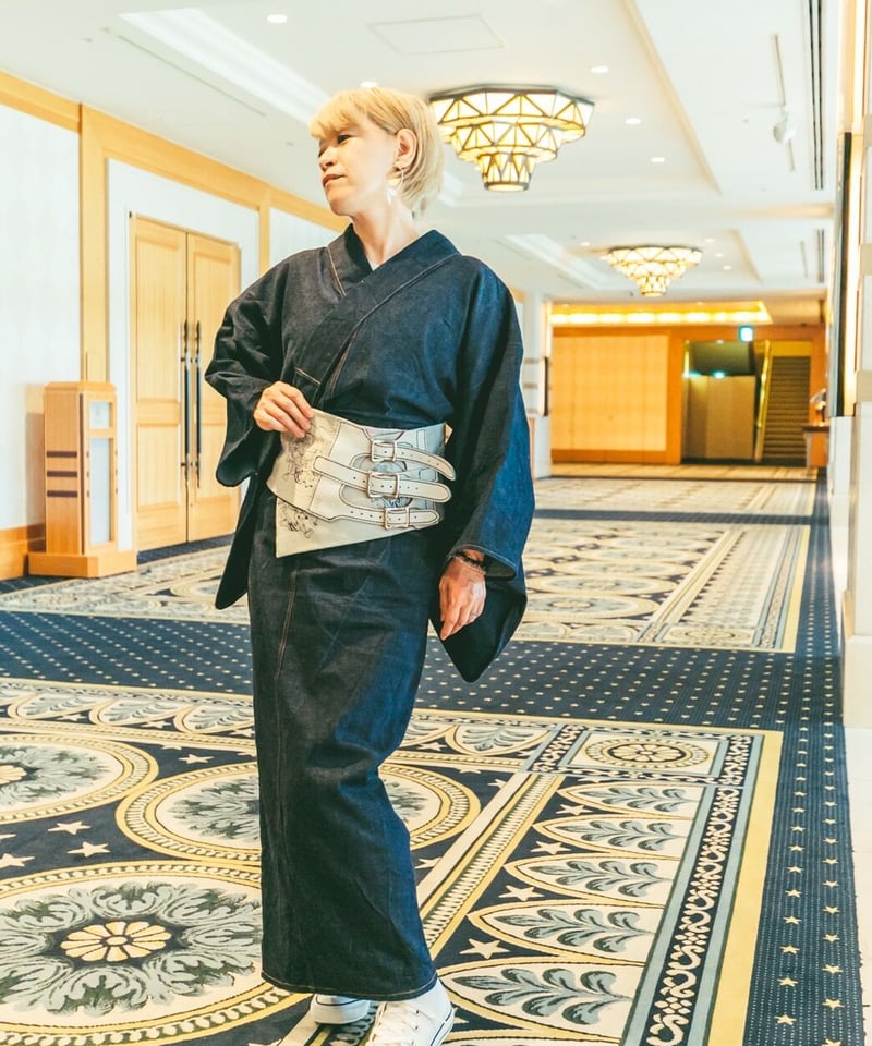 KIMONO MODERN デニム着物 -禅zen- Lサイズ 新品 未使用 KIMONO MODERN