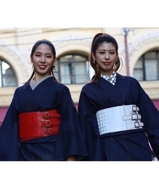 新品✩.*˚デニム着物．広襟✩.*˚ デニムきもの（シャンブレー）Woman's プレタ - 特選呉服いしはらの