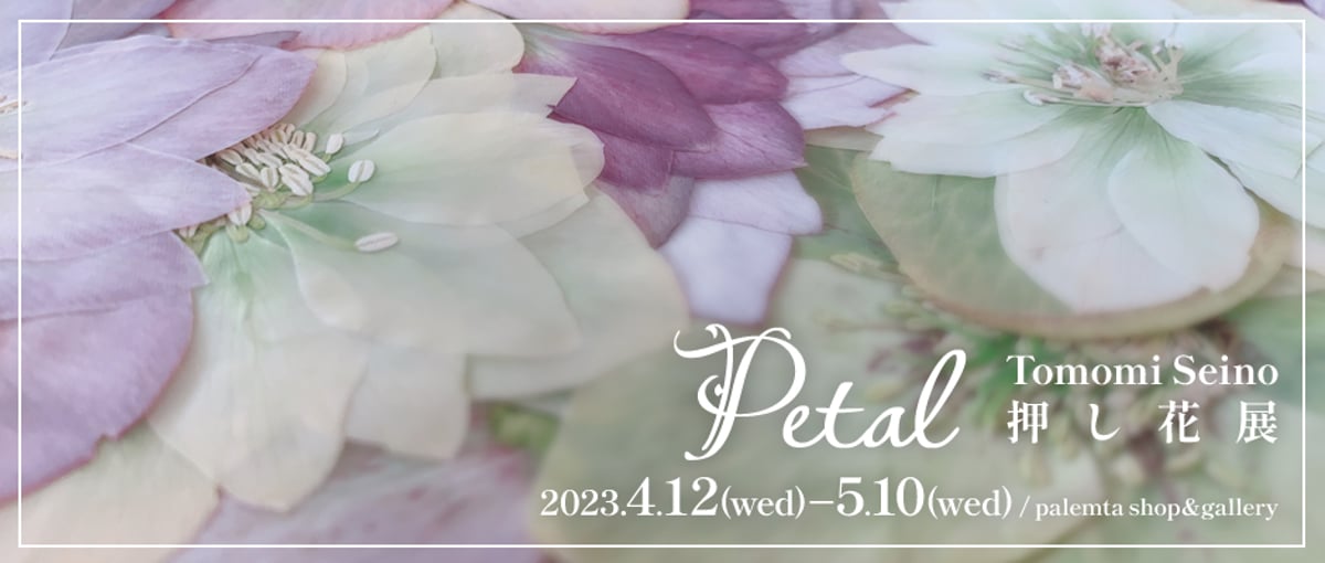 2023.4.12-2023.5.10】Petal / Tomomi Seino 押し花展