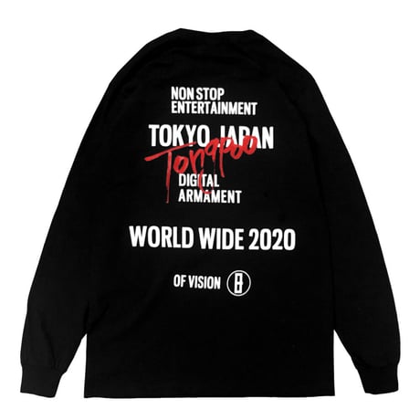 【Tongpoo】TOKYO L/S TEE-BLACK（TPLS-003-BK）