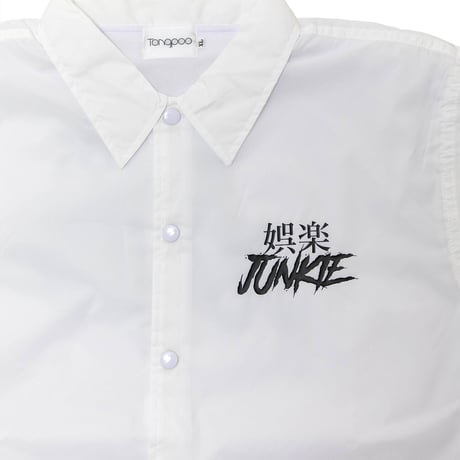 【Tongpoo】GORAKU JUNKIE COACH JACKET  - WHITE（TNP-13JK-WH）