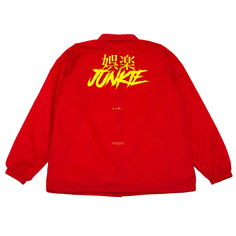 Tongpoo】GORAKU JUNKIE COACH JACKET - RED（TNP-