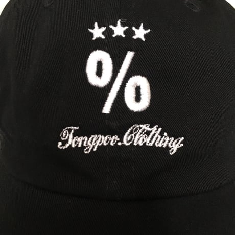 【TONGPOO CLOTHING】% CAP - BLACK