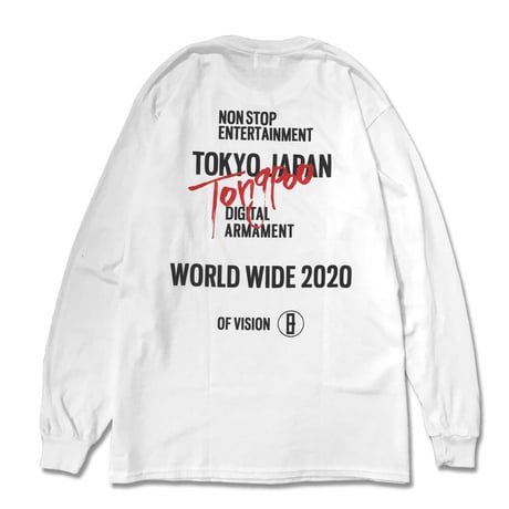 【Tongpoo】TOKYO L/S TEE-WHITE（TPLS-003-WH）