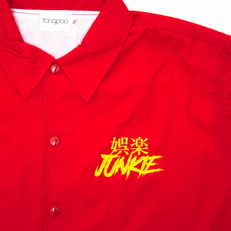 【Tongpoo】GORAKU JUNKIE COACH JACKET  - RED（TNP-13JK-RD）