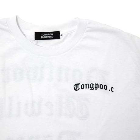 【TONGPOO CLOTHING】DONT WORRY L/S TEE  - WHITE（TNP-14LT-WH）