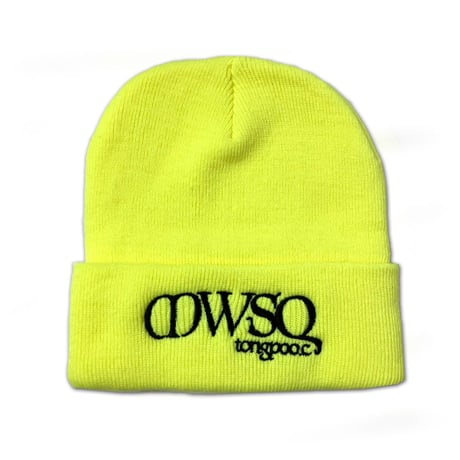【TONGPOO CLOTHING】MWSQ KNIT HAT - NEON YELLOW