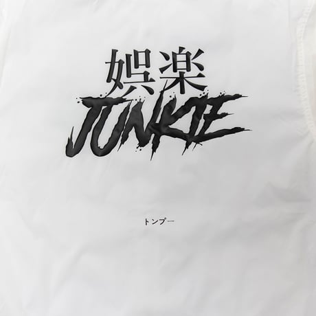【Tongpoo】GORAKU JUNKIE COACH JACKET  - WHITE（TNP-13JK-WH）