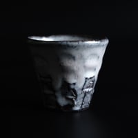 ミニカップ　 ～カット黒窯変 ～